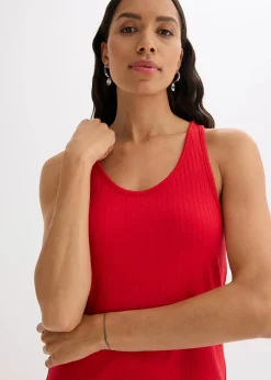 Midikleid aus weicher Rippe