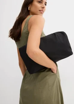 Midikleid mit vertikalen Nähten