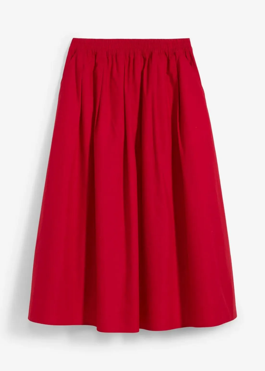 Midirock aus reiner Baumwolle