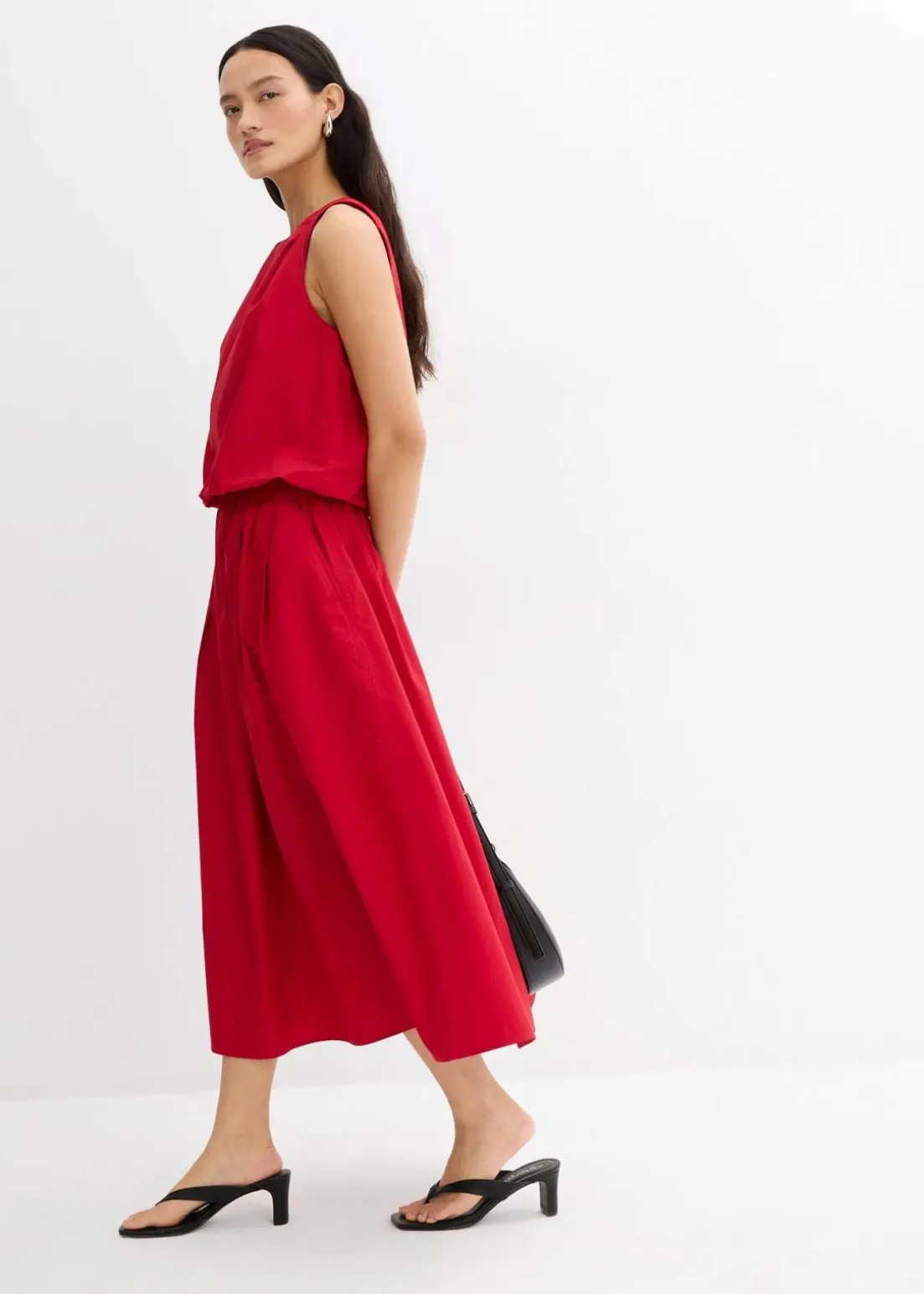 Midirock aus reiner Baumwolle