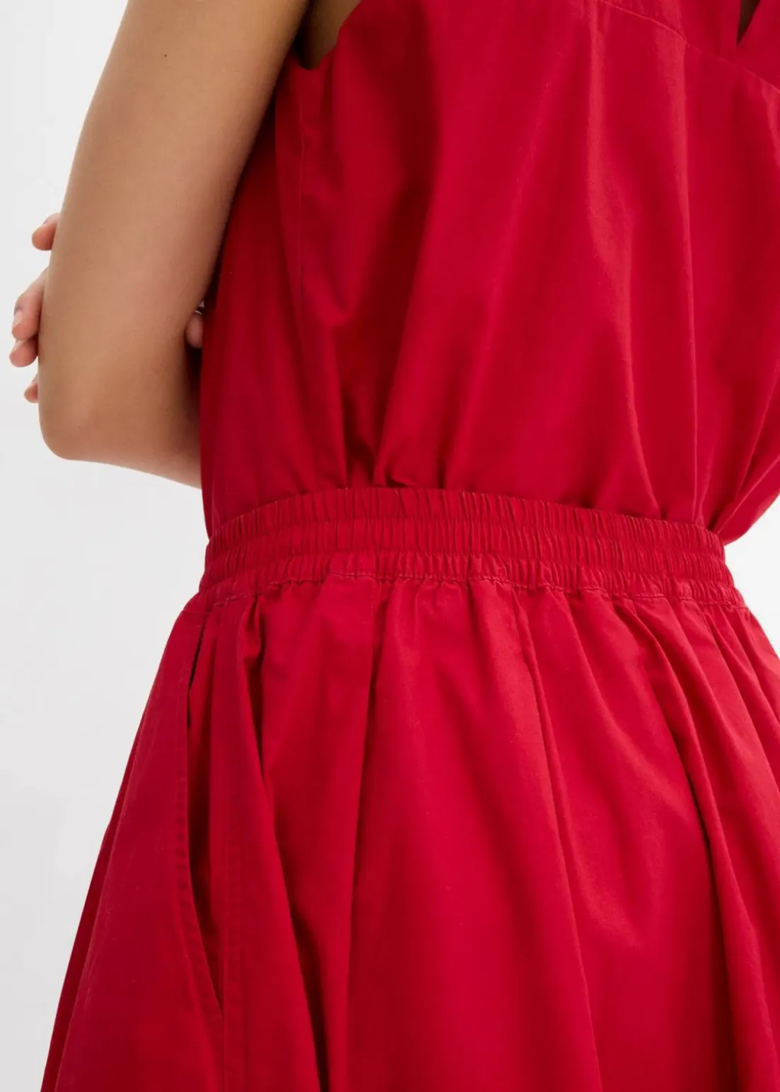 Midirock aus reiner Baumwolle