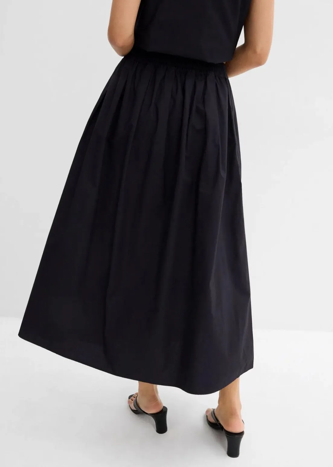 Midirock aus reiner Baumwolle