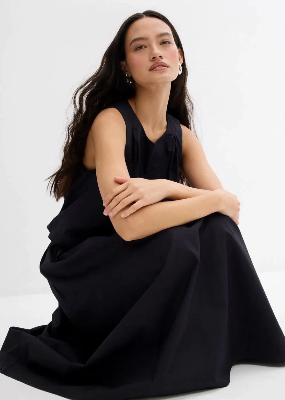 Midirock aus reiner Baumwolle