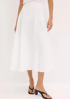 Midirock aus fließendem Viskose-Mix