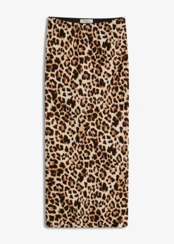 Midirock aus fließender Viskose