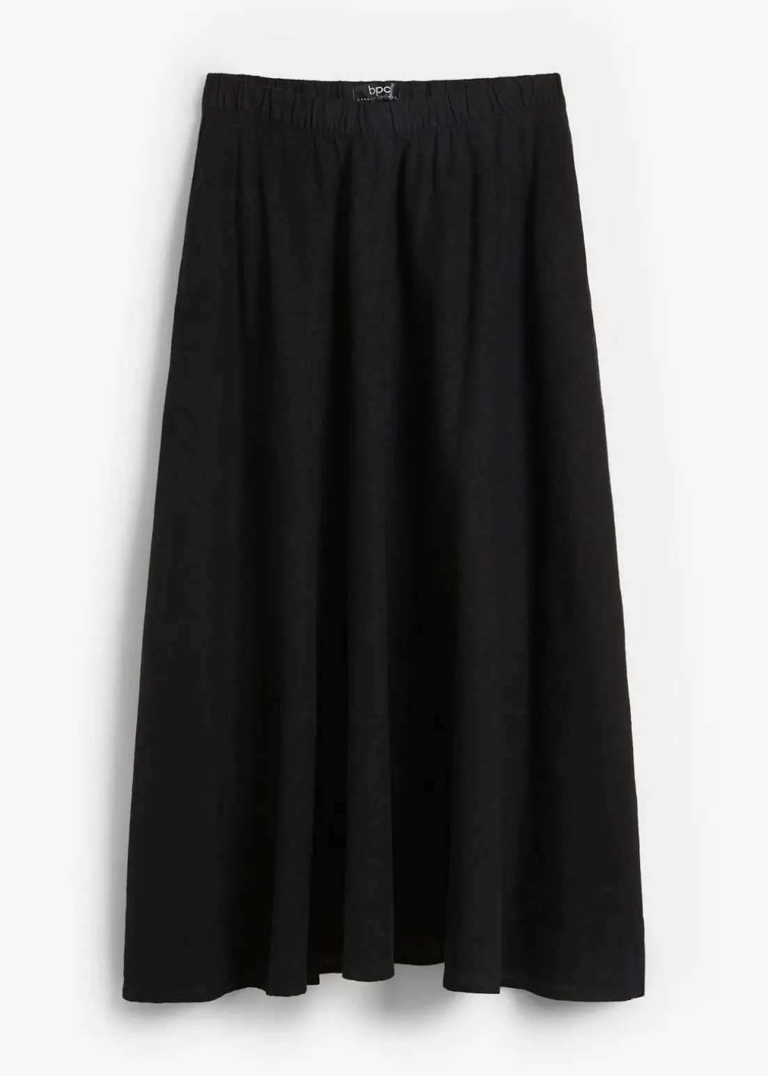 Midirock aus Leinen-Mix