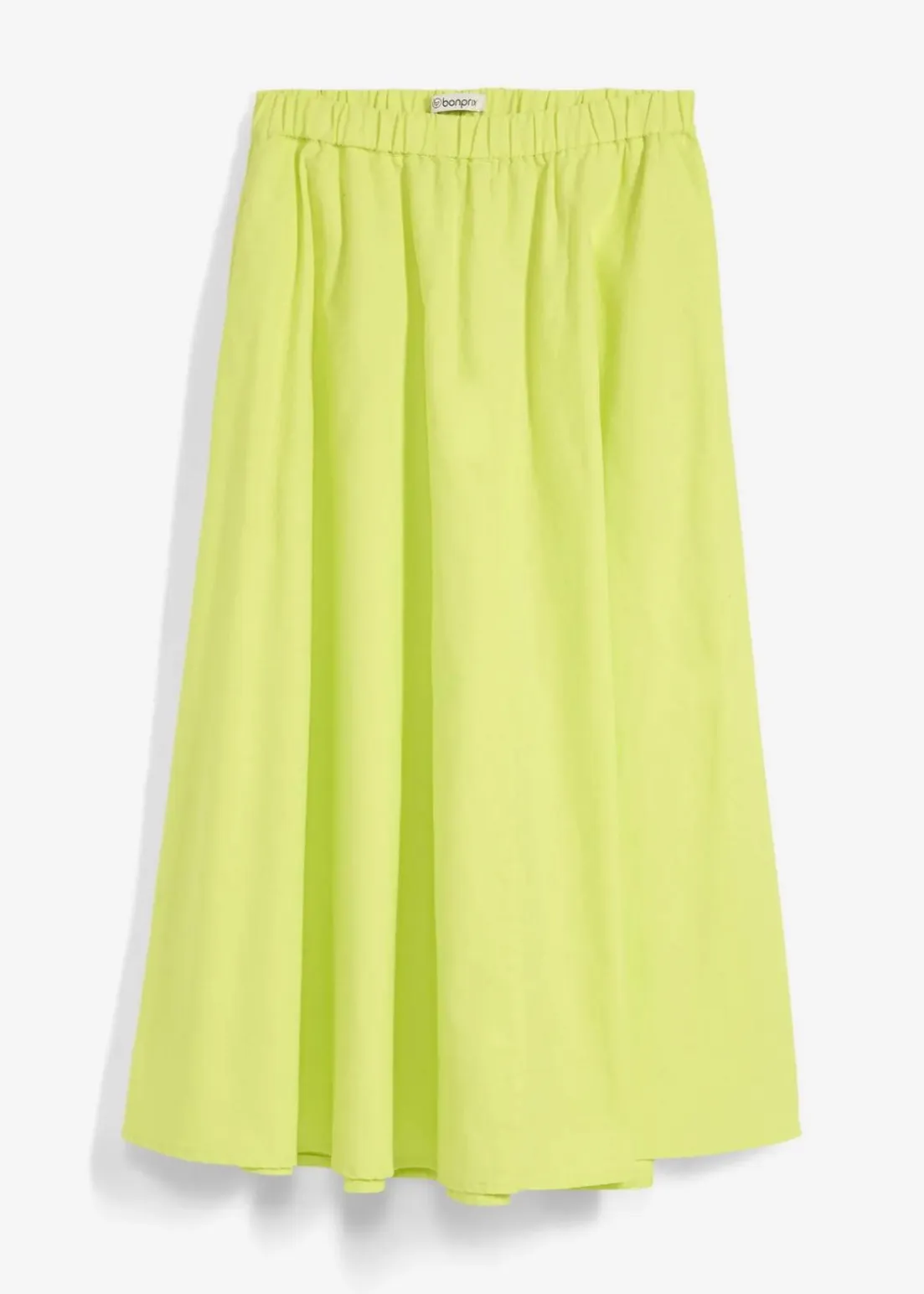 Midirock aus Leinen-Mix