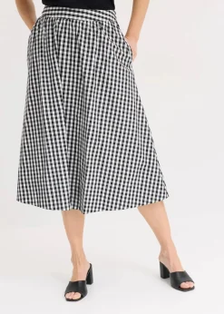 Midirock aus reiner Baumwolle