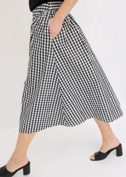 Midirock aus reiner Baumwolle