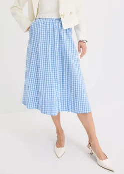 Midirock aus reiner Baumwolle