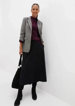 Midirock aus Viskose-Mix