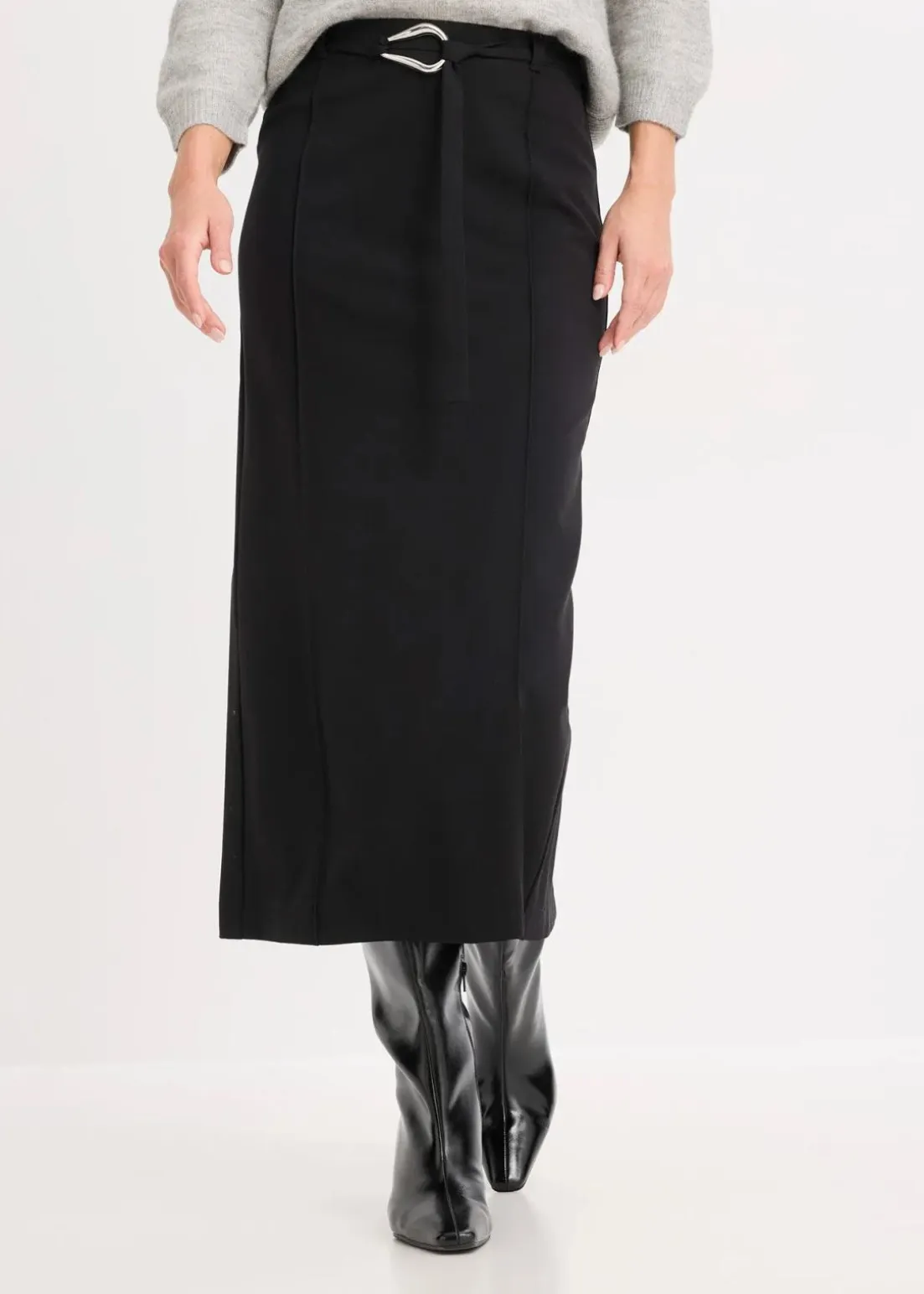 Midirock aus Viskose-Mix