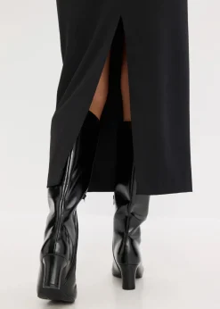 Midirock aus Viskose-Mix