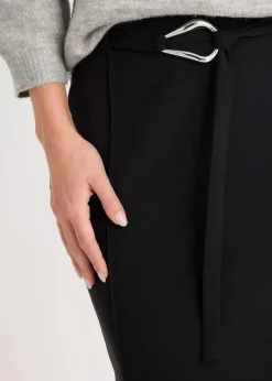 Midirock aus Viskose-Mix