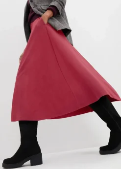 Midirock aus Viskose-Mix