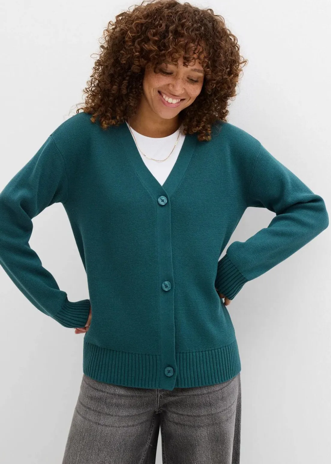 Milano Rib-Feinstrickjacke