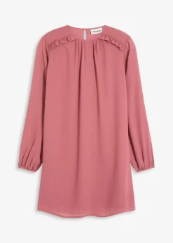 Minikleid aus Chiffon mit Rüschen