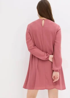 Minikleid aus Chiffon mit Rüschen