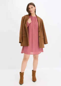 Minikleid aus Chiffon mit Rüschen