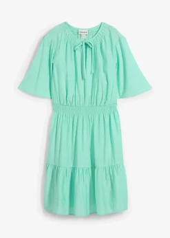 Minikleid aus fließendem Viskose-Mix