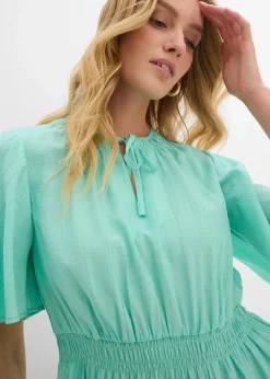 Minikleid aus fließendem Viskose-Mix