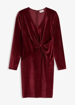 Minikleid aus glänzendem Samt