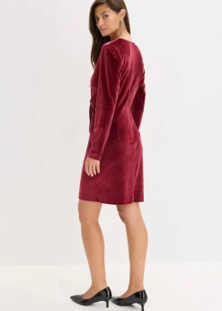 Minikleid aus glänzendem Samt