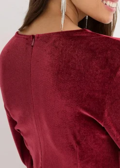 Minikleid aus glänzendem Samt