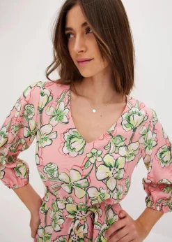 Minikleid aus softem Viskose-Mix