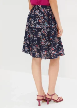 Minirock aus fließender Viskose