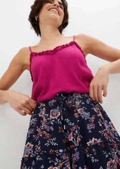 Minirock aus fließender Viskose