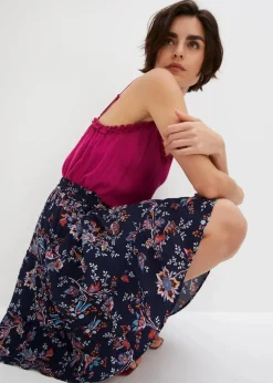 Minirock aus fließender Viskose