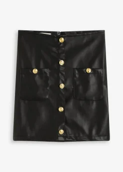 Minirock in Lederoptik