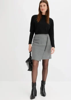 Minirock in Wickeloptik