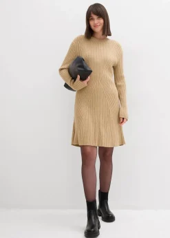 Mini-Strickkleid aus softem Viskose-Mix