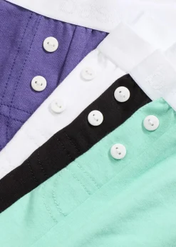 Mittellange Damen Boxer mit Bio-Baumwolle (4er Pack)