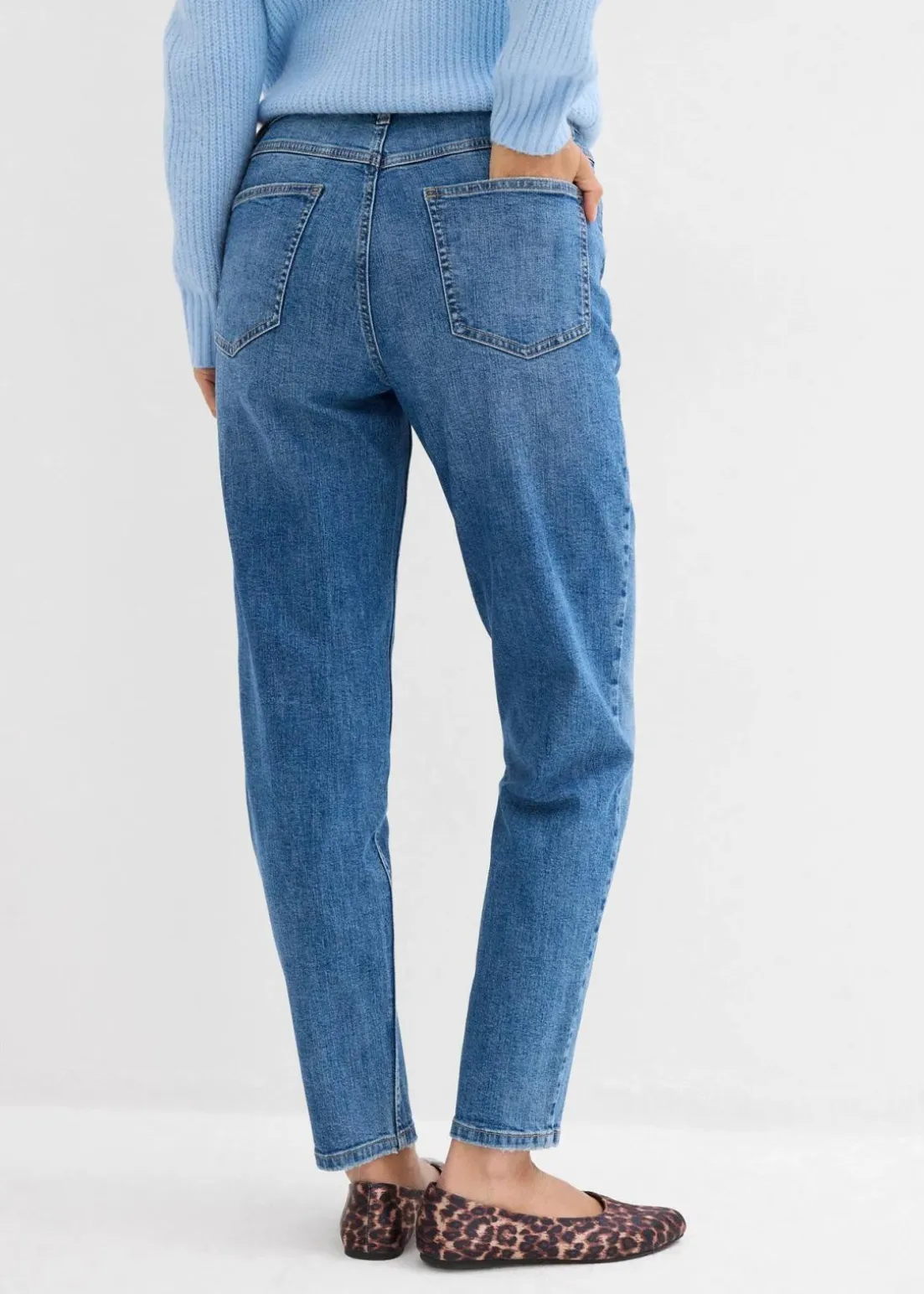 Mom-Jeans High Waist, cropped