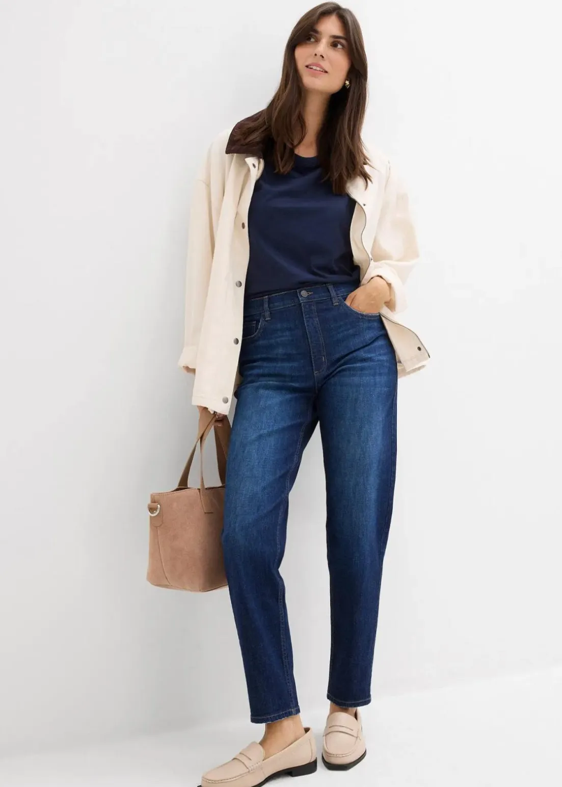 Mom-Jeans High Waist, cropped