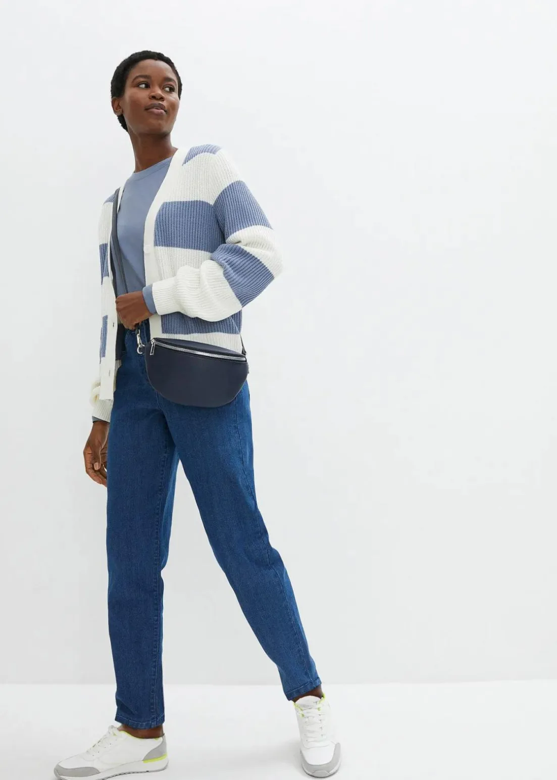 Mom-Jeans, High Waist, Stretch