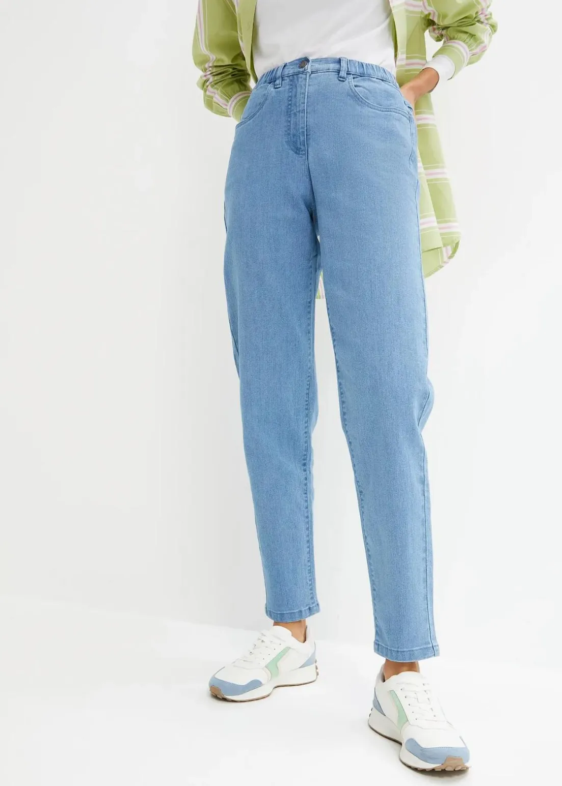 Mom-Jeans, High Waist, Stretch