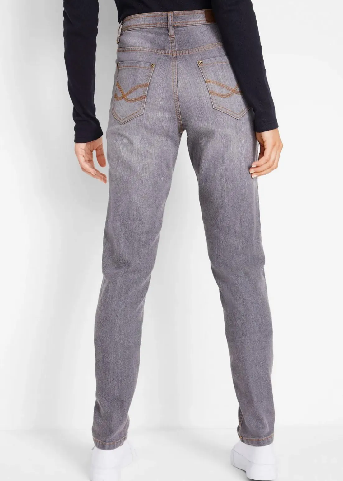 Mom-Jeans Mid Waist, Komfort-Stretch