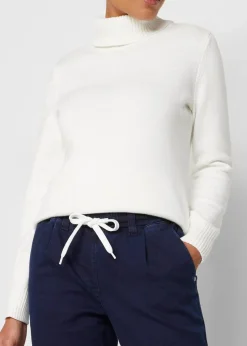 Mom-Jeans Mid Waist, Thermo mit Bequembund