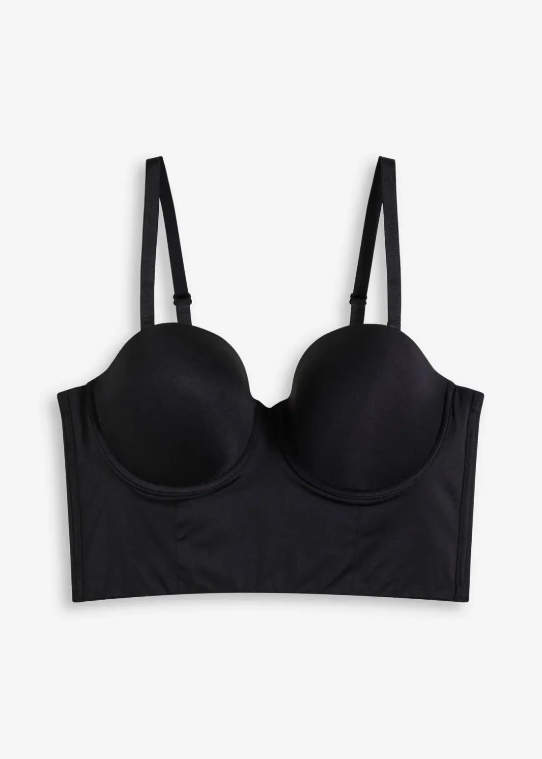 Multiway Schalen-BH Top mit Glanzeffekt