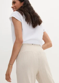 Musselin Hose mit Smockbund