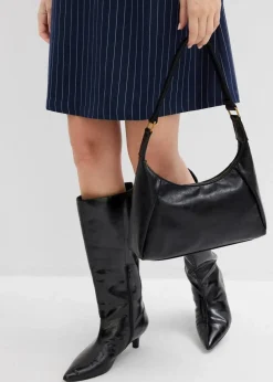 Nadelstreifen Minikleid aus Viskose-Mix