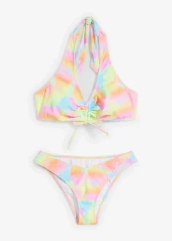 Neckholder-Bikini mit Raffung (2-tlg.Set)