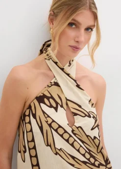 Neckholder-Kleid in A-Linie