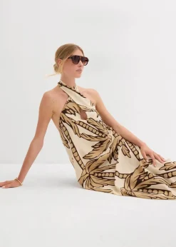 Neckholder-Kleid in A-Linie