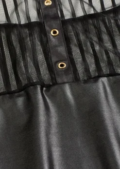 Neckholderkleid mit Wetlook