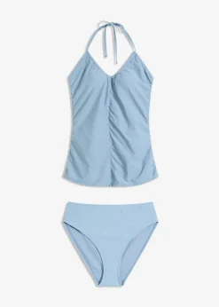 Neckholder-Tankini mit Raffung (2-tlg.Set)
